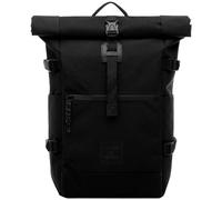 SONS OF ALOHA Rucksack KANE Roll-Top Kurierrucksack XL groß - PET recycelt, wasserabweisend - Wander-Rucksack Laptop-Fach 15 Zoll schwarz