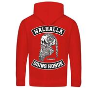 SONS OF ODIN Herren Kapuzenpullover Walhalla Odins Horde Wikinger Hoodies Runen Größe S - 5XL
