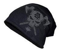 SONS OF ODIN Herren Long Beanie slub Wikinger Totenkopf Skull Krieger Schild Schwert Death