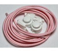 _Sonstige Marken Laces with Lock Schnellschnürsystem - Zweifarbig Hellrosa-Weiß