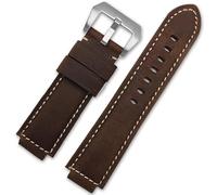 sooponu Armband für Timex Tide Compass T2n720 T2n721 T2n739 Nylon Herren Leder Uhrenarmband(Brown-Steel-K11)