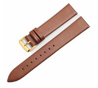 sooponu Ultradünnes Uhrenarmband für Herren und Damen, Leinwandbindung, Ersatzlederarmband für CK K2Y211/K2M23, Armband mit Dornschließe(Browng,20mm)