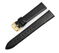 sooponu Ultradünnes Uhrenarmband für Herren und Damen, Leinwandbindung, Ersatzlederarmband für CK K2Y211/K2M23, Armband mit Dornschließe(Blackg,18mm)