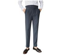 SOOUICKER Anzughose Herren High Waist Hochzeit Chino Hose Herren Business Tapered Anzughose Slim Fit Stretch Chino Hose Elegant Anzug Stoffhose