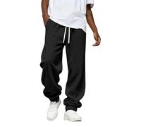 SOOUICKER Baggy Jogginghose Herren Cord Freizeithose Lang Winter Cordhose Vintage mit Gummizug Trainingshose mit Bündchen Japanische Hose Kord Sporthose Locker