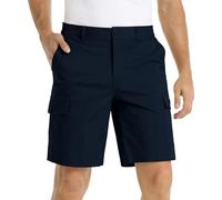 SOOUICKER Cargo Shorts Herren Stretch Cargohose Kurz Baumwolle Kurze Hosen Sommer Reißverschluss Golfhose Kurz Chino Shorts Regular Fit Wandershorts Cargo