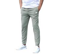 SOOUICKER Chino Hose Herren Slim Fit mit Gummibund Stoffhose Sommer Casual Freizeithose Chino Stretch Sommerhose Leicht Hosen Modern Tapered