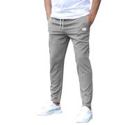 SOOUICKER Chino Hose Herren Slim Fit mit Gummibund Stoffhose Sommer Casual Freizeithose Chino Stretch Sommerhose Leicht Hosen Modern Tapered