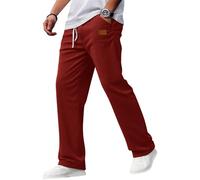 SOOUICKER Cordhose Herren Baggy Japanische Hose Freizeithose Lang Cord Jogginghose Elegant Weites Bein Sporthose Modern Winter Trainingshose Ohne Bündchen Stoffhose mit Gummizug