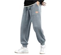 SOOUICKER Cordhose Herren Baggy mit Gummizug Jogginghose Herren Cord Loose Fit Freizeithose Herren mit Bündchen Cordhose Vintage Jogger Trainingshose Herren Gym Sporthose Herren Fitness