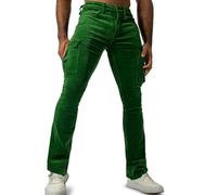 SOOUICKER Cordhose Herren Regular Fit Cargohose Stretch Cord Chino Hose Elegant Comfort Fit Stoffhose Vintage Golfhose Winter Freizeithose mit Seitentaschen