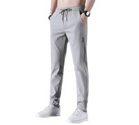 SOOUICKER Jogginghose Herren Elegant Slim Fit Trainingshose Sommer Leicht Chino Hose Herren Stretch Tapered Freizeithose Dünn mit Gummizug Ohne Bündchen Stoffhose Business
