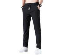 SOOUICKER Jogginghose Herren Elegant Slim Fit Trainingshose Sommer Leicht Chino Hose Herren Stretch Tapered Freizeithose Dünn mit Gummizug Ohne Bündchen Stoffhose Business