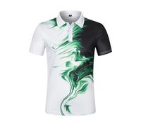 SOOUICKER Poloshirt Herren Kurzarm Bunt Sport Tshirts mit Kragen Polohemd Muster T Shirt Elegant Polo Shirt Regular Fit Kurzarmhemd Sommer