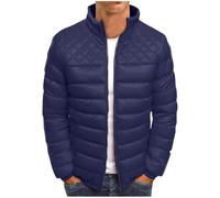 SOOUICKER Steppjacke Herren Winter Winterjacke Puffer Übergangsjacke Modern Daunenjacke Outdoor Kragen Puffer Jacke Oversized Outdoorjacke Daunen Bomberjacke Übergangsjacke Sportlich