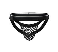 SOOUICKER String Tanga Männer Netz Jockstrap Männer Mini Transparent Herren Slip Sexy Tanga Herren String Durchsichtig Herren String mit Beutel Mesh