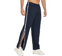 SOOUICKER Trainingshose Herren mit Reißverschluss am Bein Sporthose Herren Lang Weites Bein Jogginghose Reha Hose Seitlich zu öffnen Freizeithose Baggy mit Gummibund
