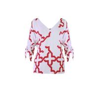 Sophia Schneider-Esleben Top Alice - aus Bio Baumwolle Weiß-Rot XS