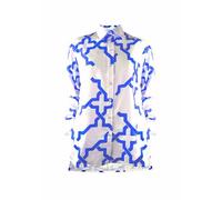 Sophia Schneider-Esleben Unisex Shirt Lui - Unisex Hemd Damenhemd und Herrenhemd aus Bio-Baumwolle Blau-Weiß XL