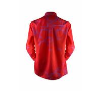 Sophia Schneider-Esleben Unisex Shirt Lui - Unisex Hemd Damenhemd und Herrenhemd aus Bio-Baumwolle Rot-Lila M