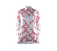 Sophia Schneider-Esleben Unisex Shirt Lui - Unisex Hemd Damenhemd und Herrenhemd aus Bio-Baumwolle Weiß-Rot M