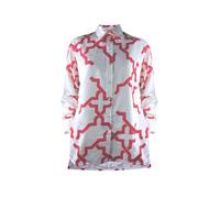 Sophia Schneider-Esleben Unisex Shirt Lui - Unisex Hemd Damenhemd und Herrenhemd aus Bio-Baumwolle Weiß-Rot XL