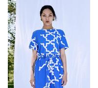 Sophia Schneider-Esleben Unisex T-Shirt Mio - aus aus Bambuscellulose gewonnene Viskosefaser Blau-Weiß XL