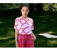 Sophia Schneider-Esleben Unisex T-Shirt Mio - aus aus Bambuscellulose gewonnene Viskosefaser Weiß-Rot XL