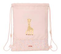 SOPHIE LA GIRAFE JOY Rucksack für Kinder, flach, pflegeleicht, Rucksack, ideal für Kinder verschiedener Altersgruppen, bequem und vielseitig, Qualität und Widerstandsfähigkeit, 26 x 1 x 34 cm, Lachs