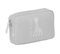 SOPHIE LA GIRAFE MUM Kleine Kulturbeutel, aus recyceltem Material, wasserabweisend, praktisch und bequem, robust und vielseitig, 20 x 5,5 x 13 cm, Steingrau, Steingrau, Estándar, Casual