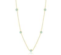 Sopodbacker Halskette Ketten Schmuck Herren Frauen Anhänger Necklace Augentropfen Blaues Öl Auge Runde Perlen Halskette Kette Schmuck Männer Und Frauen Punk