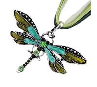 Sopodbacker Halskette Ketten Schmuck Herren Frauen Anhänger Necklace Frauen Libelle Band Anhänger Halsketten Schmuck Frauen Mädchen Geschenk Hochzeit Party Grün