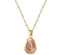 Sopodbacker Halskette Ketten Schmuck Herren Frauen Anhänger Necklace Tulpe Tropfen Halsketten Klassisch Licht Kalter Wind Schlüsselbein Kette Hochzeit Boho Party