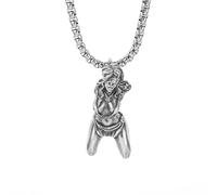 Sopodbacker Halskette Ketten Schmuck Herren Frauen Anhänger Necklaceanhänger Tier Halskette Männer Frauen Anhänger Al4572-Silber