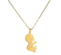 Sopodbacker Halskette Ketten Schmuck Herren Frauen Anhänger Necklacemollige Cartoon Baby Junge Und Baby Mädchen Halskette 2