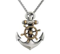 Sopodbacker Halskette Ketten Schmuck Herren Frauen Anhänger Necklaceretro Schiff Helm Anhänger Halskette Männer Rock Punk