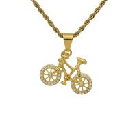 Sopodbacker Party Halskette Ketten Schmuck Herren Frauen Anhänger Necklace Fahrrad Anhänger Männer Halskette Hip Hop Punk Accessoires Party