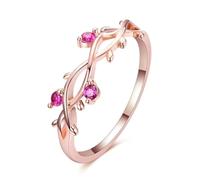 Sopodbacker Ring Ringe Damen Bijouterie Herren Blume Frauen Roségold Ringe Blatt Verstellbare Damen Finger Ring Mädchen Hochzeit Boho 9 B22