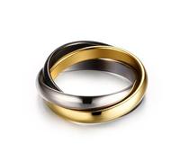 Sopodbacker Ring Ringe Damen Bijouterie Herren Inlocked Triple Ring Frauen Hochzeit Party Boho Punk Männer 8 Style1