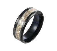 Sopodbacker Ring Ringe Damen Bijouterie Herren Leuchtende Drachenringe Männer Frauen Teenager Klassische Trendige Drachen Totem Punk Männer Ring 12 Schwarz