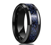 Sopodbacker Rings Ring Ringe Damen Bijouterie Herren 8Mm Schwarzer Ehering Für Männer Lila Ring 11 Stil15