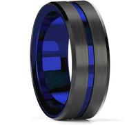 Sopodbacker Rings Ring Ringe Damen Bijouterie Herren 8Mm Schwarzer Ehering Für Männer Lila Ring 8 Stil3