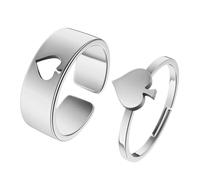 Sopodbacker Rings Ring Ringe Damen Bijouterie Herren Spade Poker Verstellbarer Ring Für Frauen Männer Punk Hip Hop Biker Silber