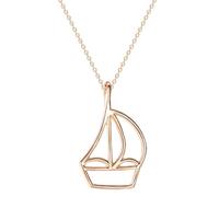 Sopodbacker Während Halskette Ketten Schmuck Herren Frauen Anhänger Necklaceanhänger Halskette Kleines Segelboot Schiff Retro Party Böhmisch Einfach Gold