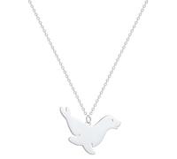 Sopodbacker Während Halskette Ketten Schmuck Herren Frauen Anhänger Necklaceeinfache Meerestier Walross Seelöwe Anhänger Halskette Retro Party Punk Silber