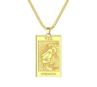 Sopodbacker Während Halskette Ketten Schmuck Herren Frauen Anhänger Necklacelöwe Tarot Anhänger Halskette Vintage Party Gothic Gold