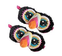 SOPOTUTU 2stücke Schlafmaske Für Junge Mädchen Aus Plüsch Pack Augenmaske Zum Schlafen Mit Tiermuster Für Reisen Hotels Züge Geschenk Für Erwachsene Und Junge Mädchen