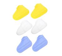 SOPOTUTU 3 Paar rutschfeste Silikon Überschuhe Für Kurze Stiefel Elastischer Mund Robust Unisex Regenschutz Für Regen Und Nasse Straßen