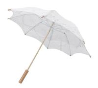 SOPOTUTU Eleganter Weißer Spitzen Regenschirm und Spitze Fein Verarbeitet Großer Durchmesser als Fotoaccessoire für Kinder Tanz und Hochzeitsdekoration