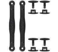 SOPROM Fersenriemen mit Nieten, Ersatzteile für Croc Classic Clogs Kinder, Herren und Damen Schuhe, Schwarz, 12 Women/10 Men